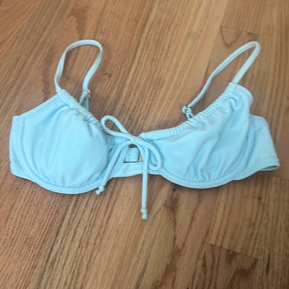 target push up bikini top light blue